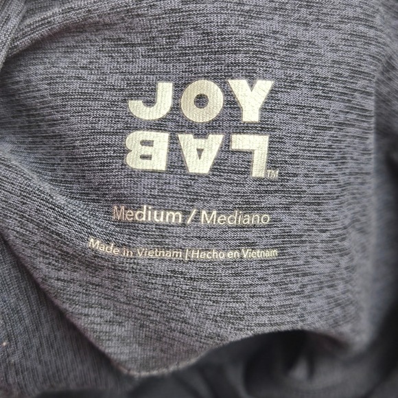 Joy Lab High Waisted Heathered Athletic Leggings Gray Workout Athleisure Medium - Picture 3 of 7